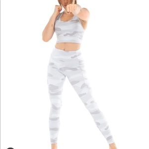 Ethos white camo leggings